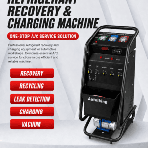 AC freon recycling and recharge machine